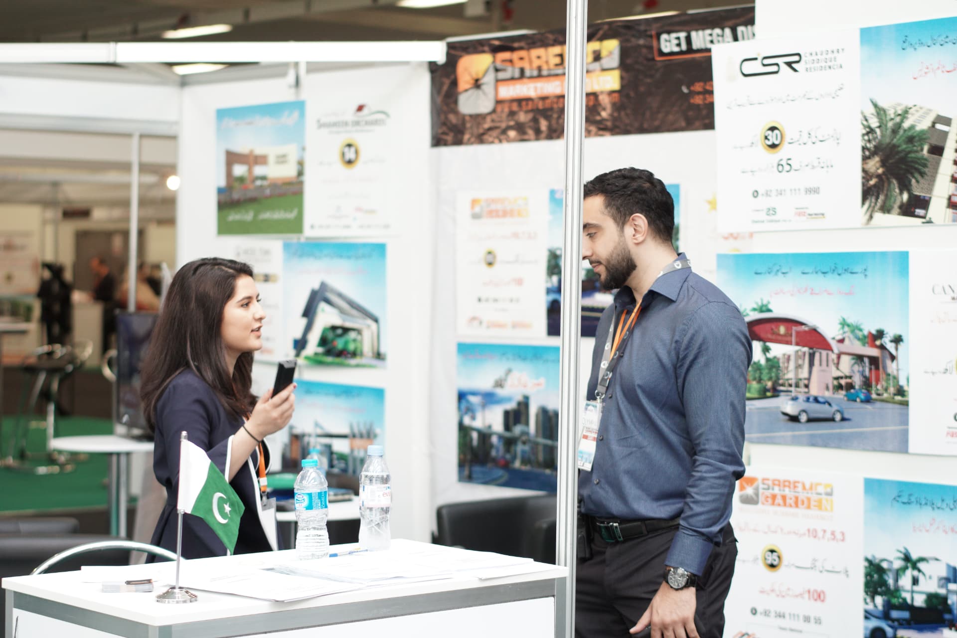 Alliance managed exhibition stand with property brand panels
